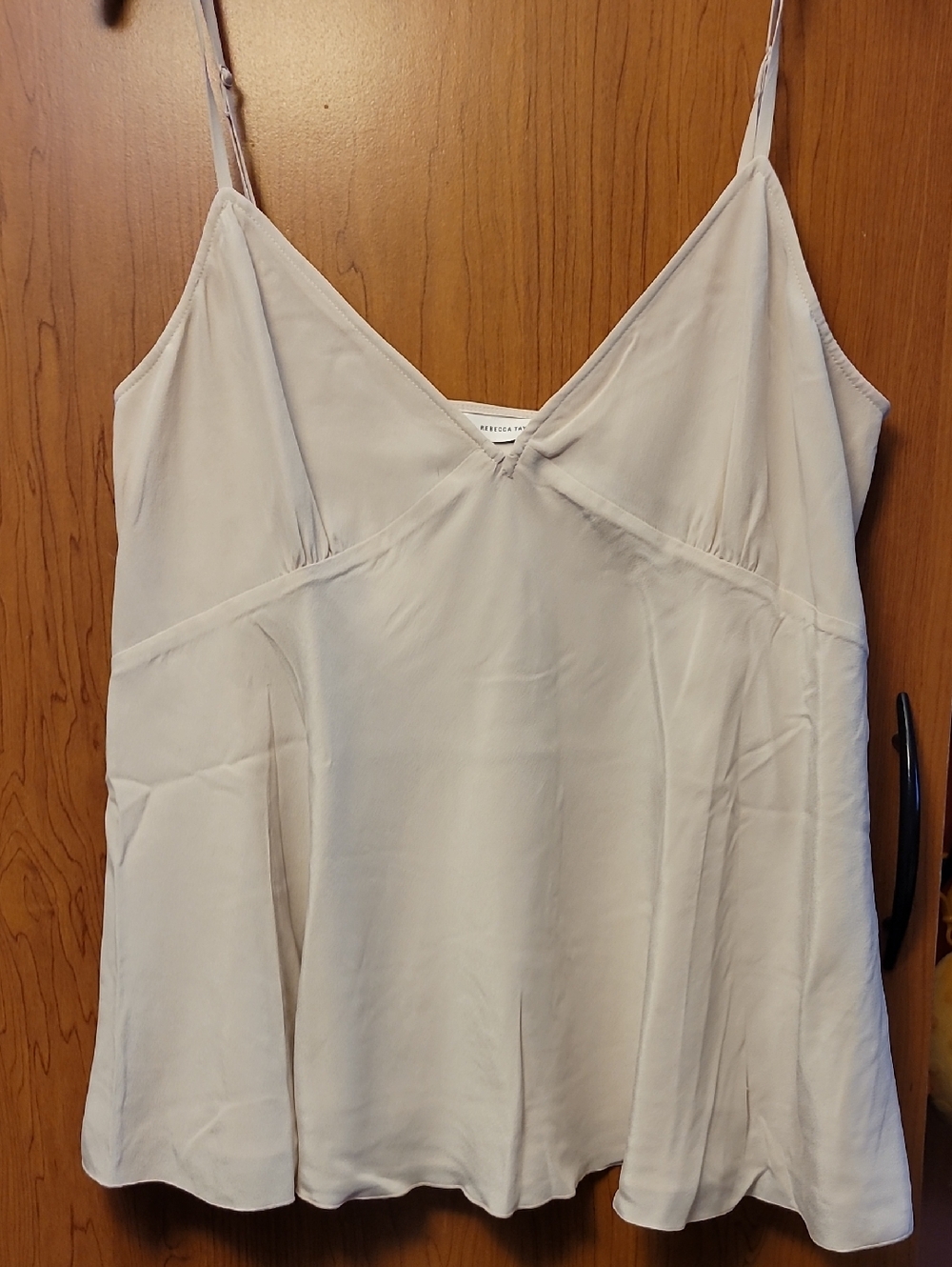 Rebecca Taylor Essential Silk Cami Top Cream 8